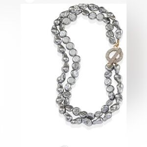 Park Lane Retired Oasis Gray Pearl Necklace NIB